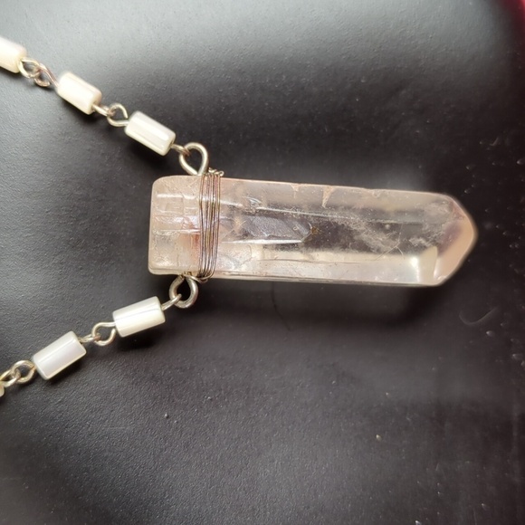Bohemian Quartz Pendant Long Necklace - Picture 2 of 10